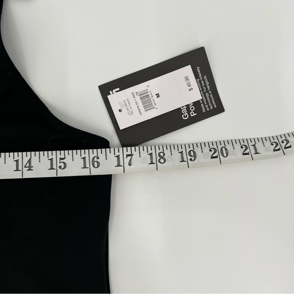 GapFit (Medium - NWT) Black Studio Polo T-back Dress with Johnny Collar #626374 - Picture 7 of 10